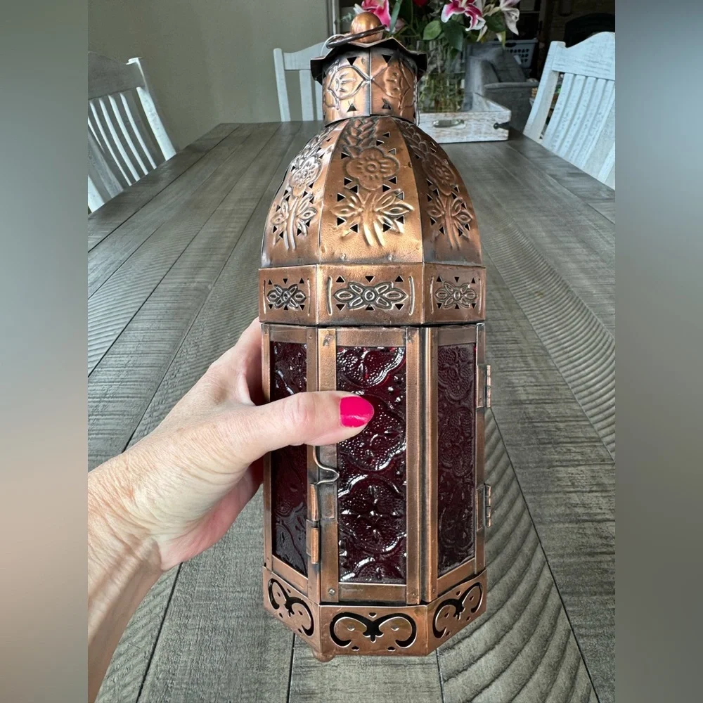 Decorative Garden Tea-light Candle Lantern (NWT)